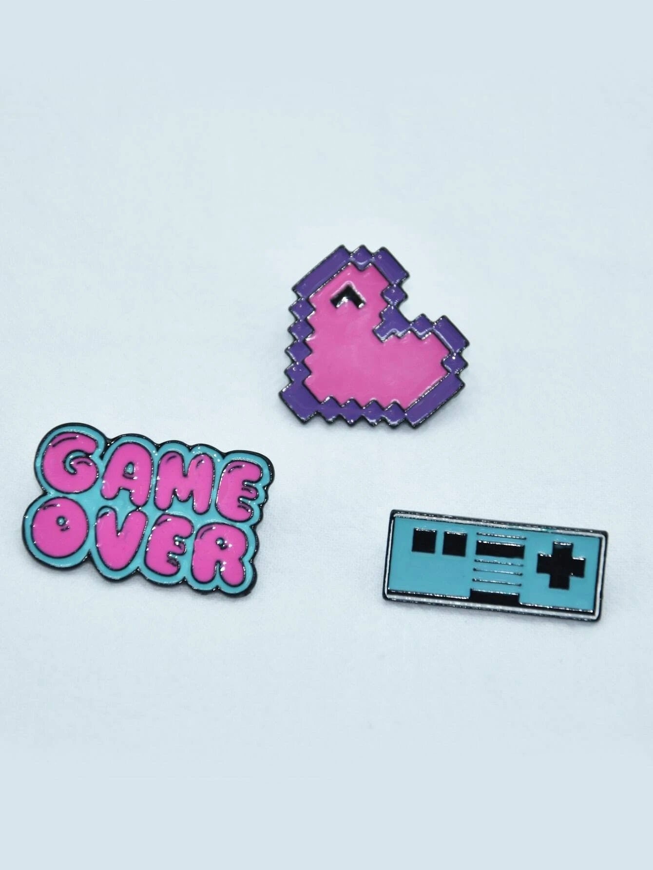 Game Over Brooch Set