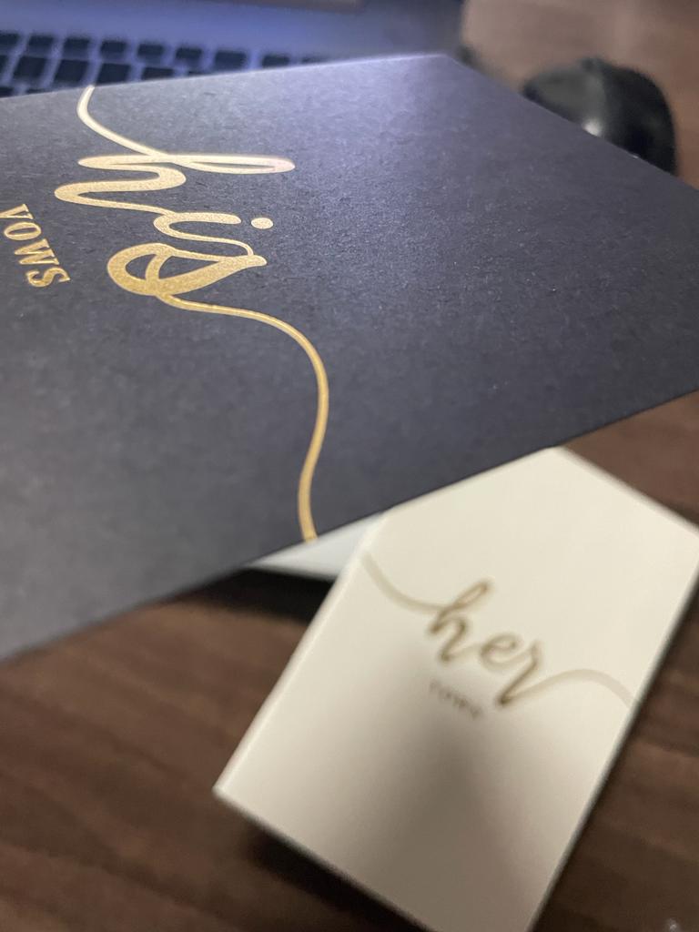 His and Hers Vows Notebooks Set