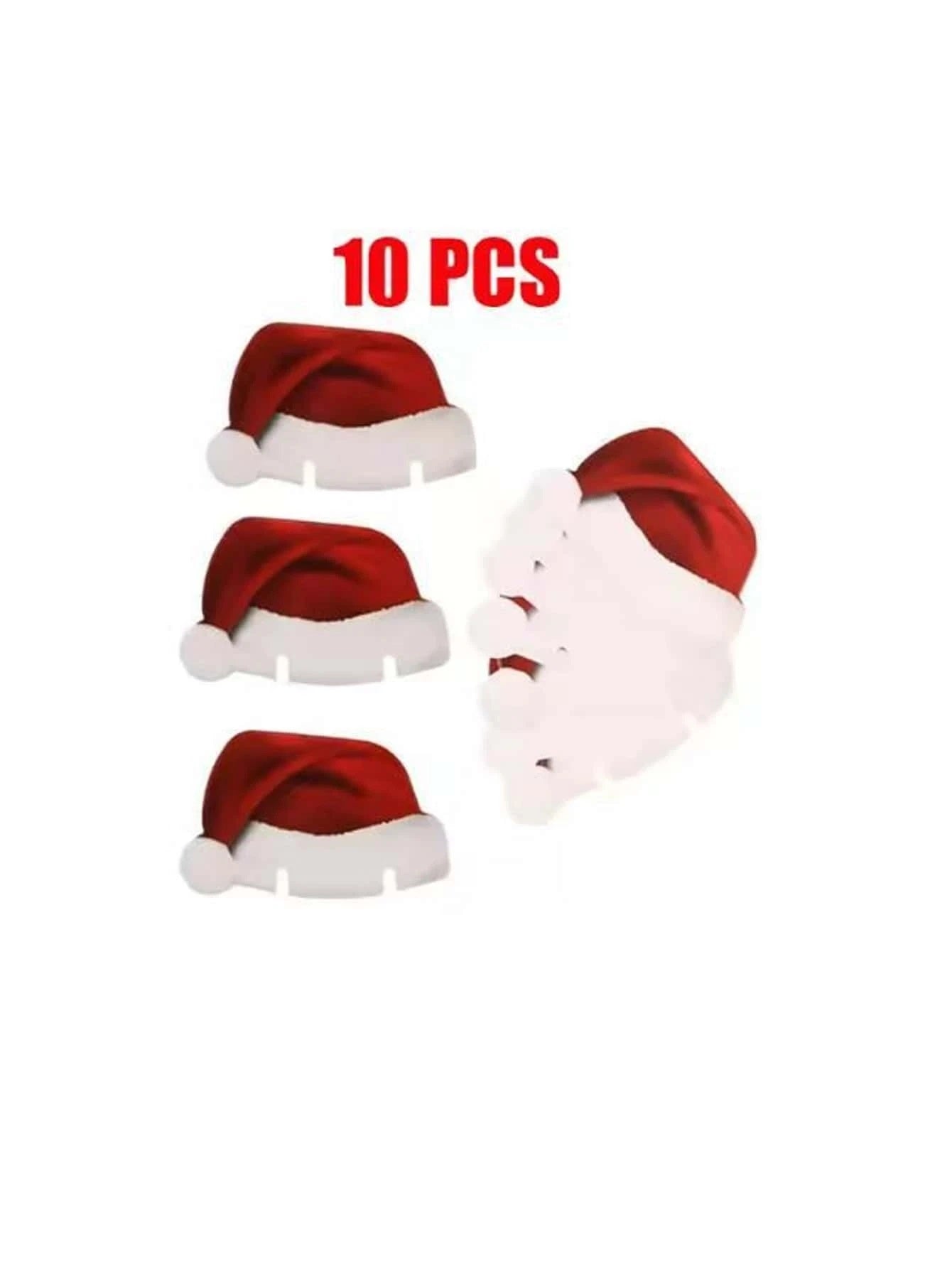 Santa Hat Glass Markers