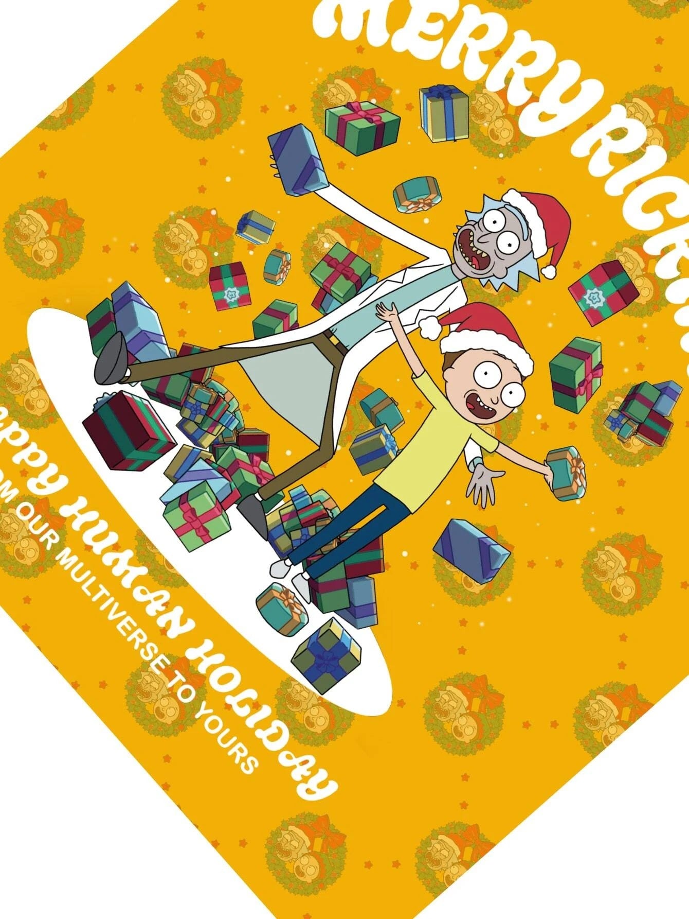 Rick and Morty Christmas Shopper Bag