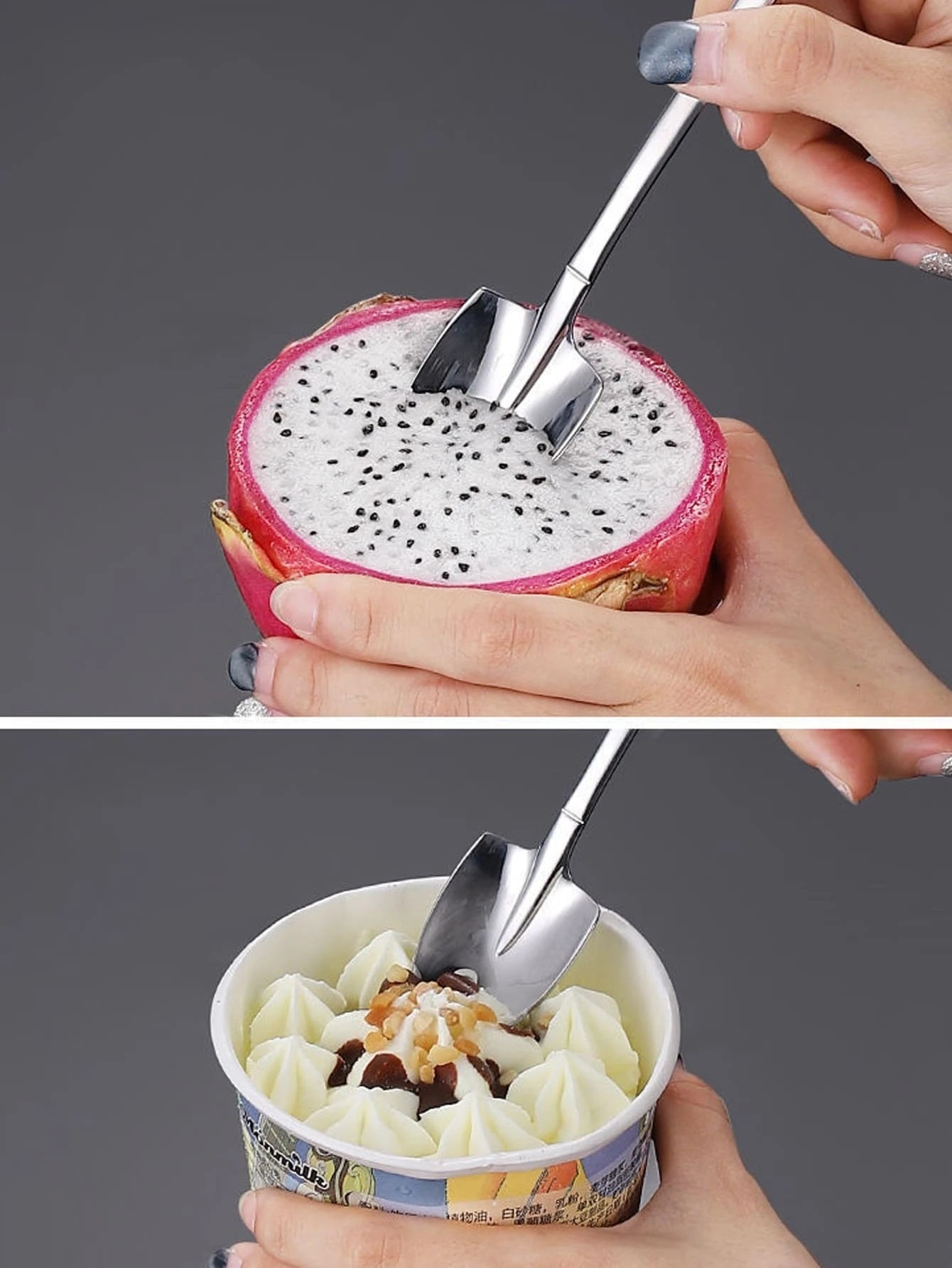 Spade and Shovel Spoon Set