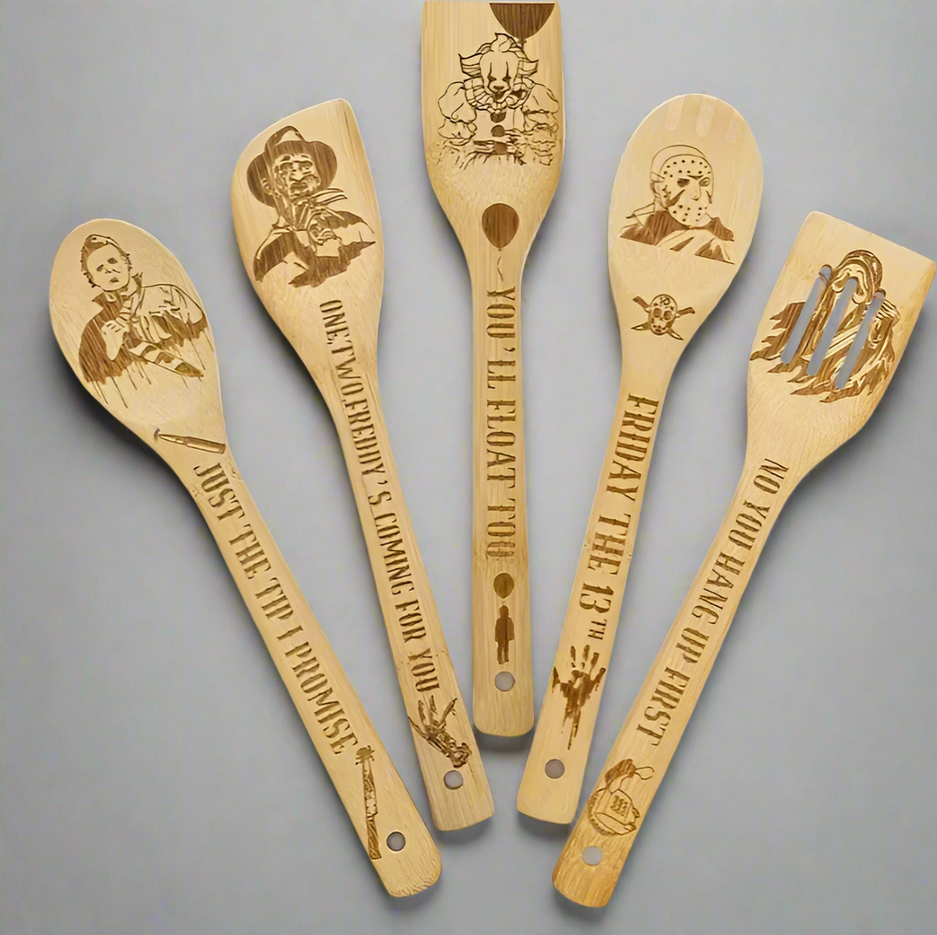 Horror Bamboo Utensil Set