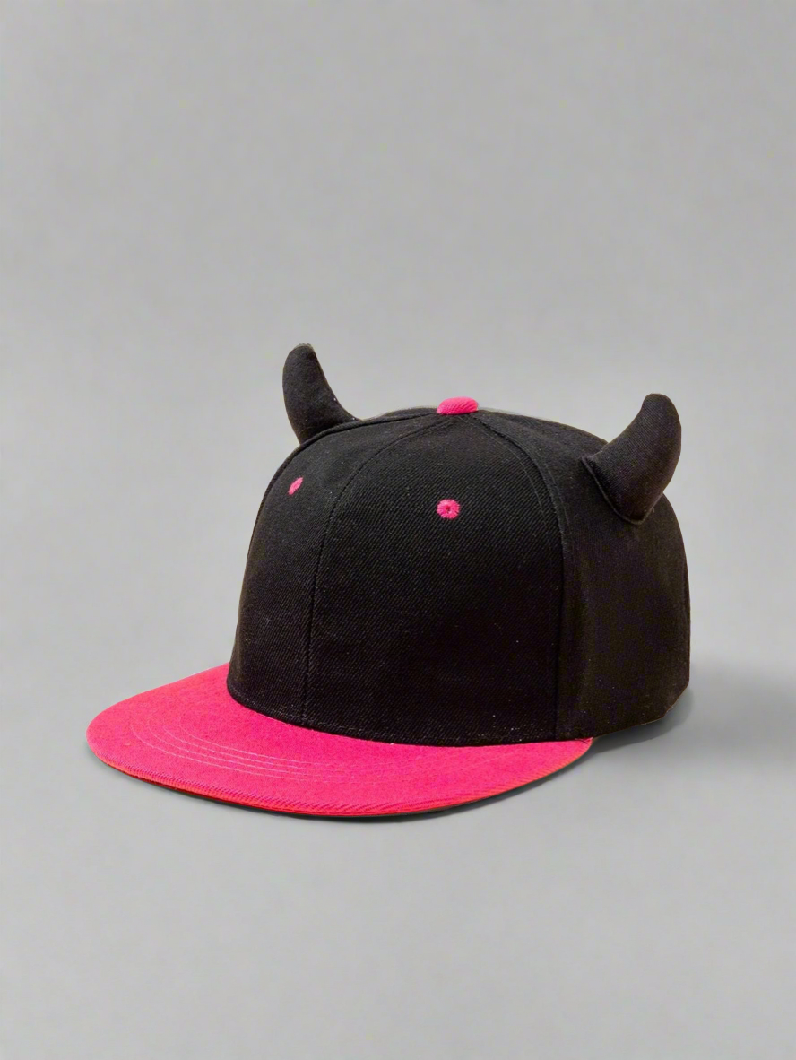 Devil Horn Snapback Cap