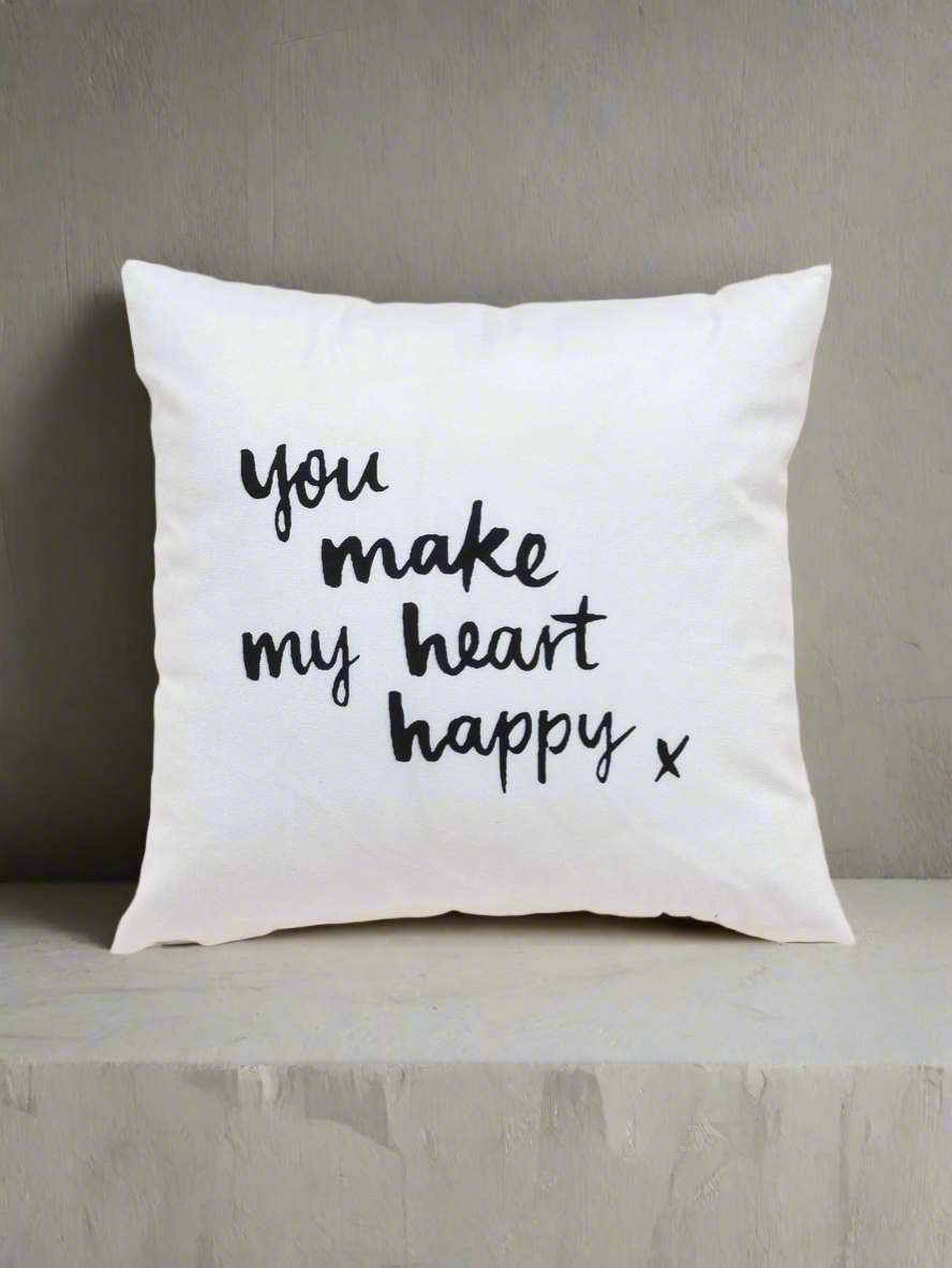 My Heart Happy Scatter Cushion