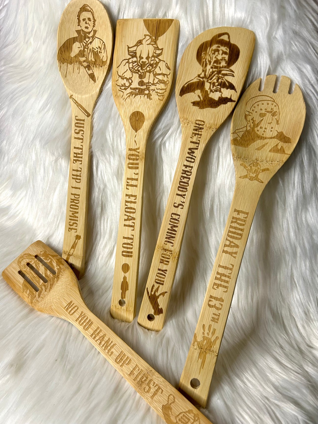 Horror Bamboo Utensil Set