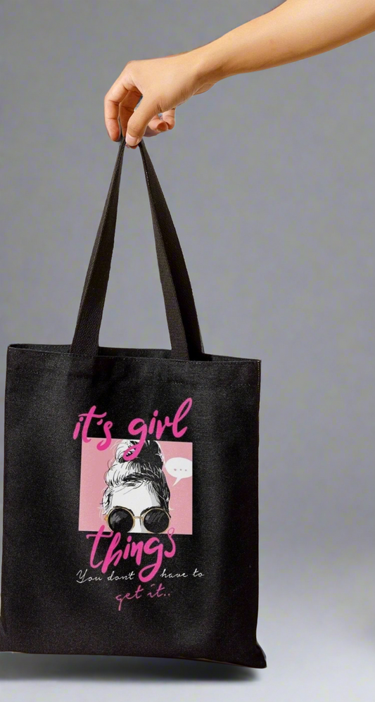 It’s Girl Things Shopper Tote Bag