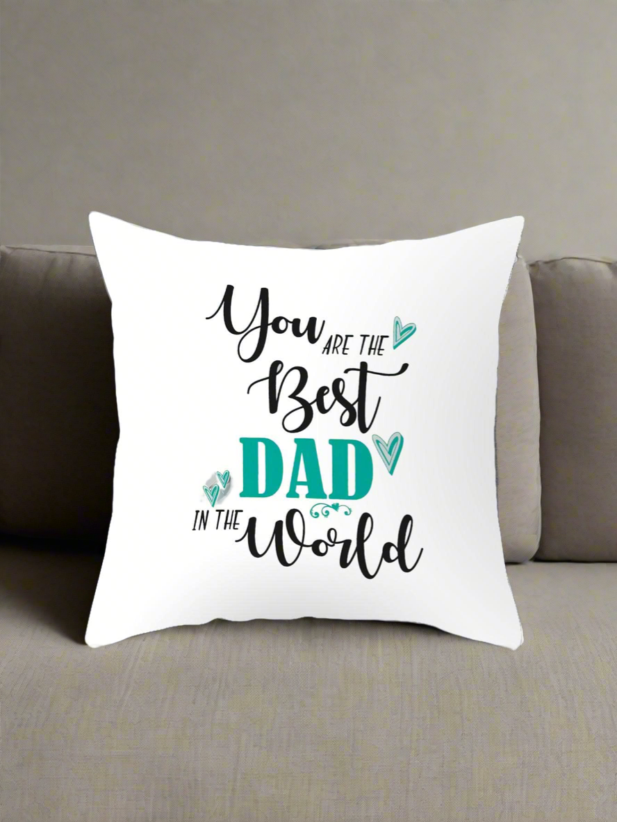 Best Dad In The World Scatter Cushion