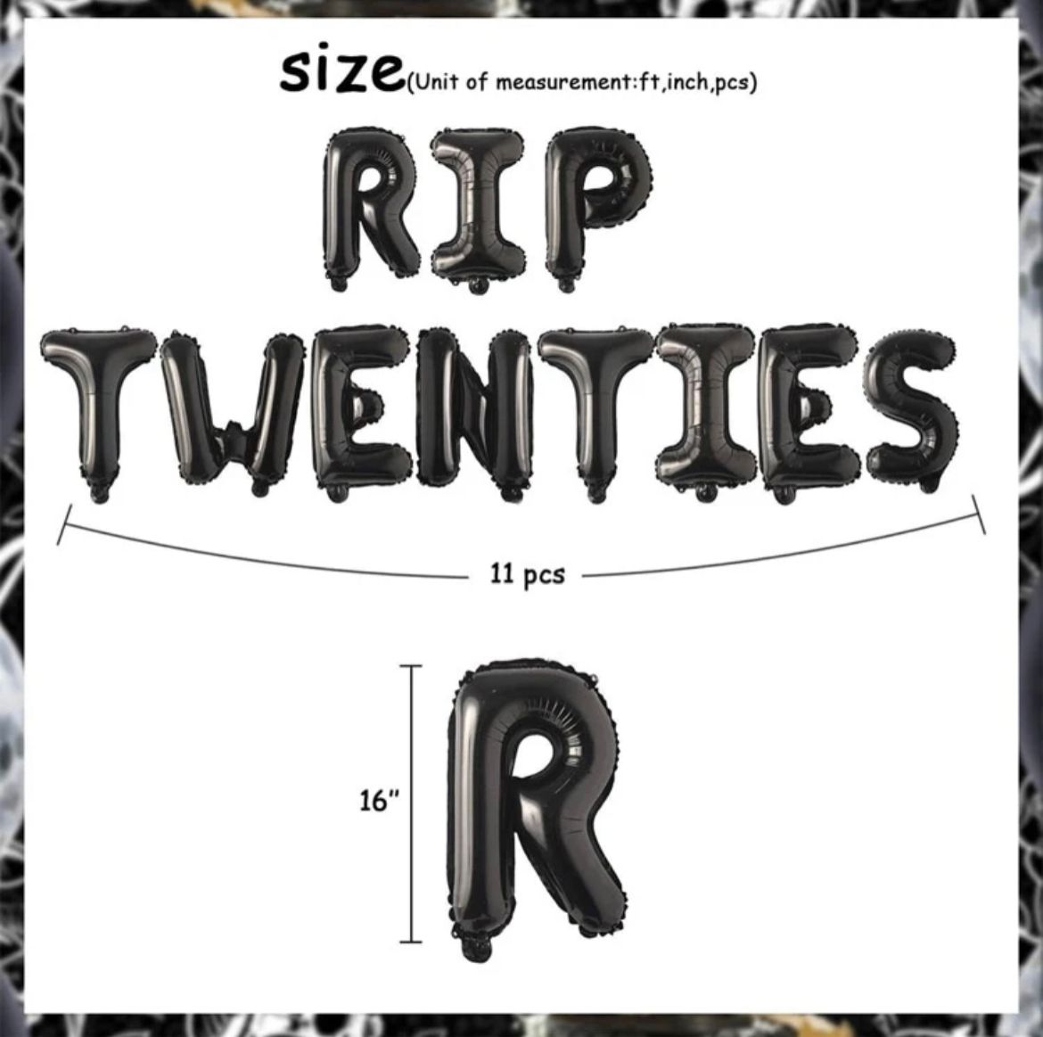 Rip Twenties Foil Balloons