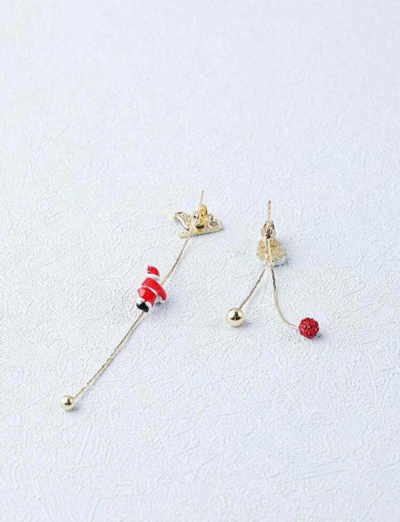 Christmas Santa Climbing Earrings