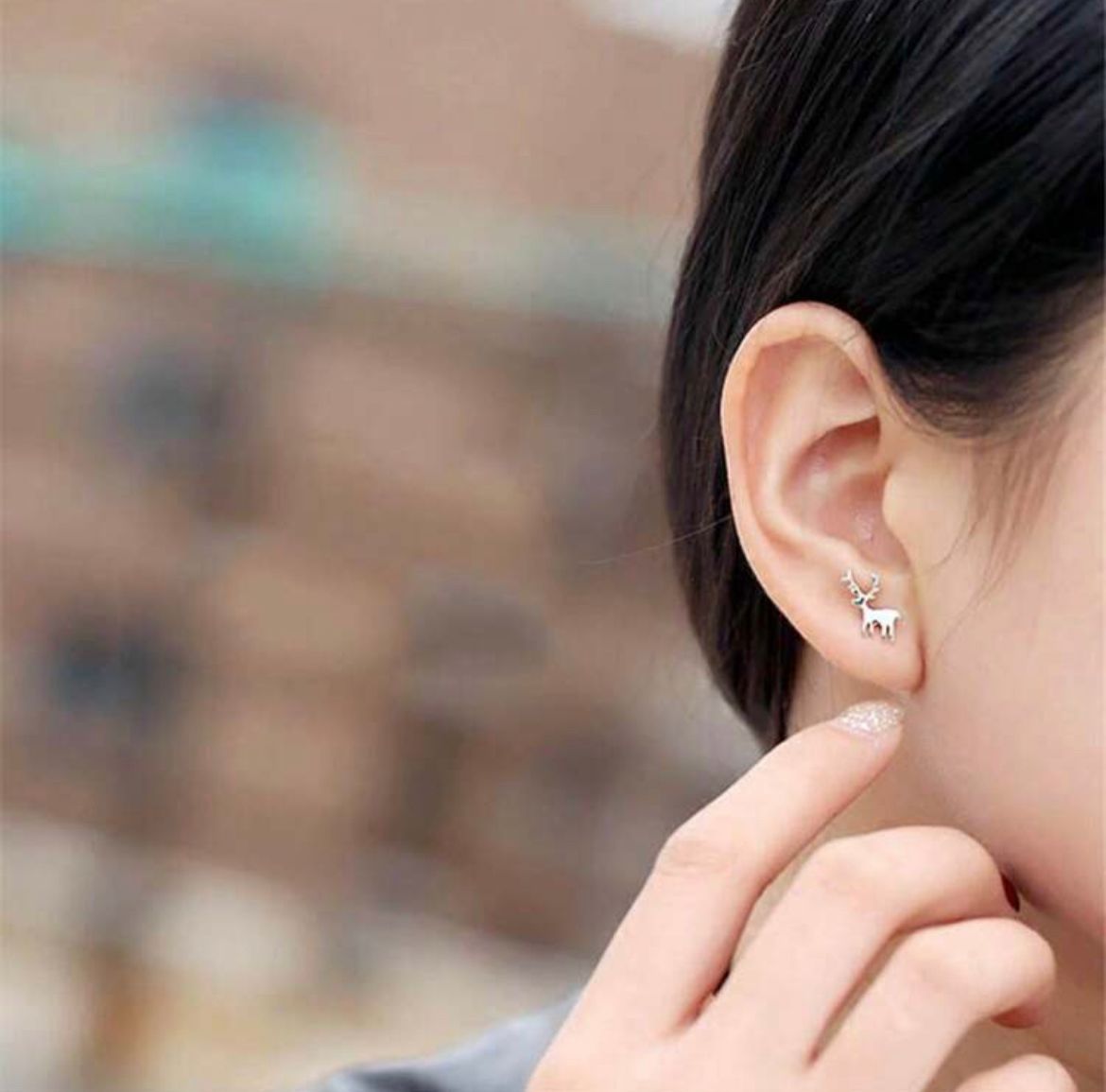 Christmas Reindeer and Tree Earrings