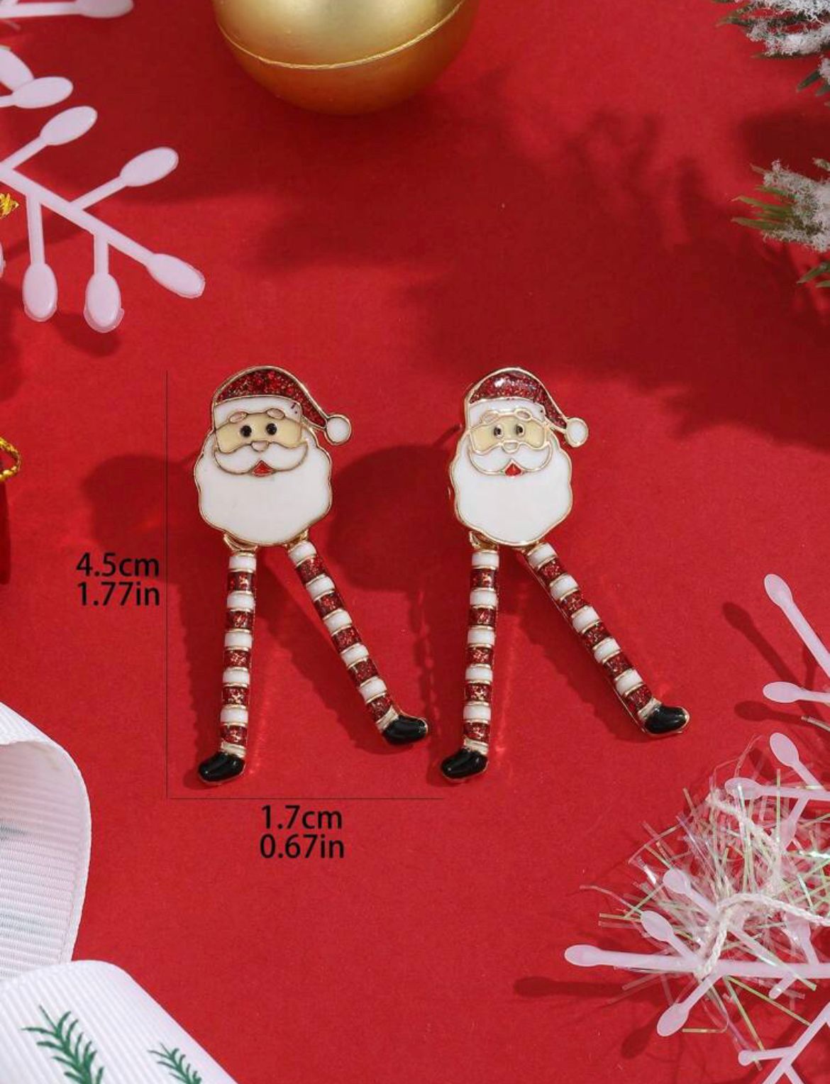 Santa Dangle Earrings
