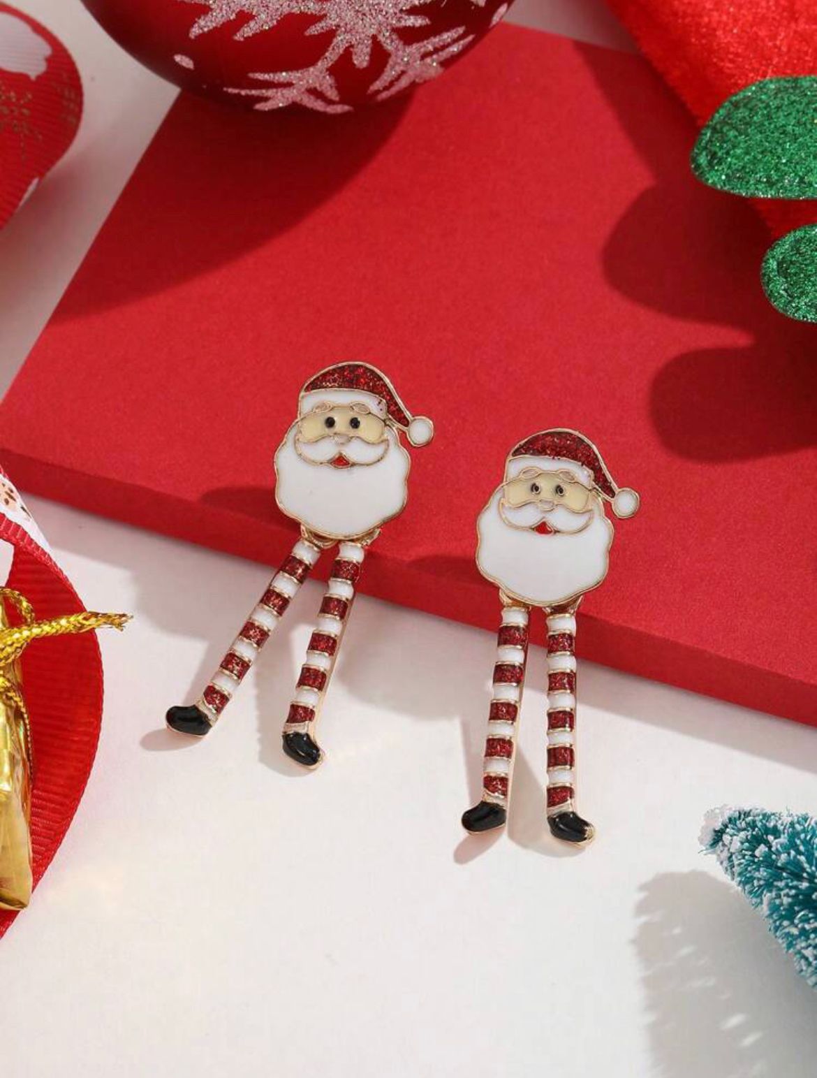 Santa Dangle Earrings