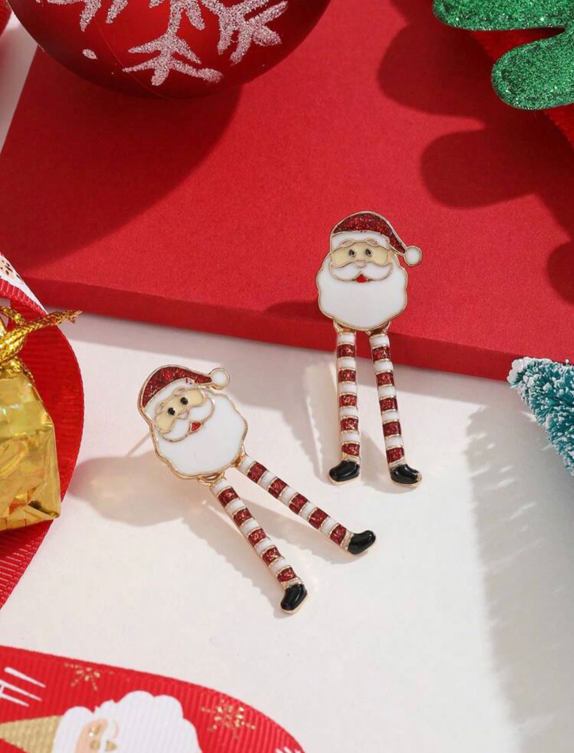 Santa Dangle Earrings