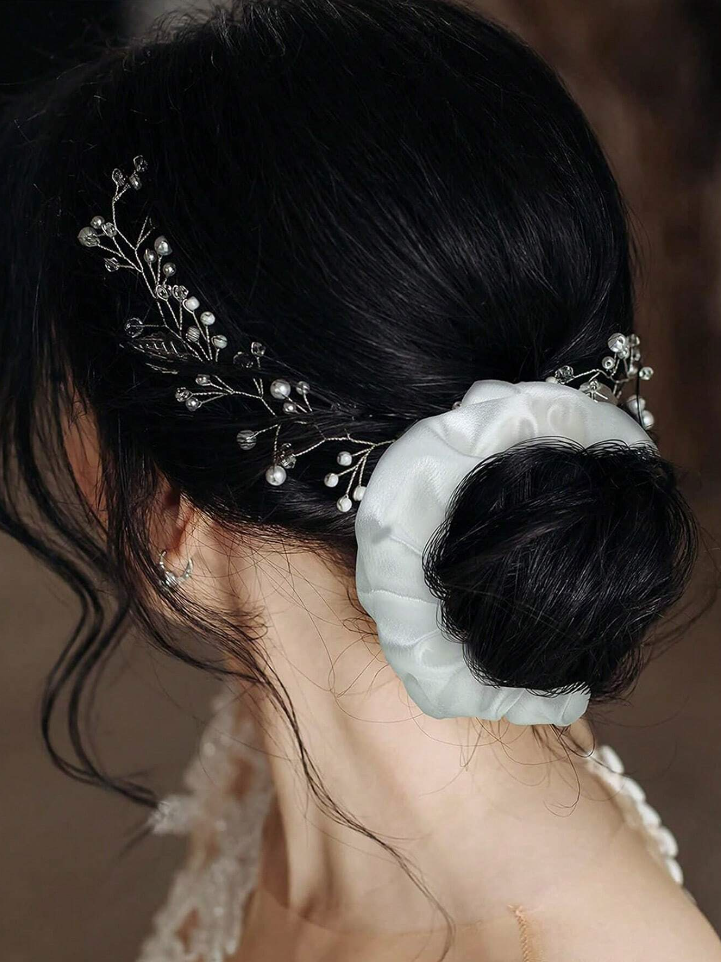 Bridesmaids Gift Satin Scrunchies 6pcs