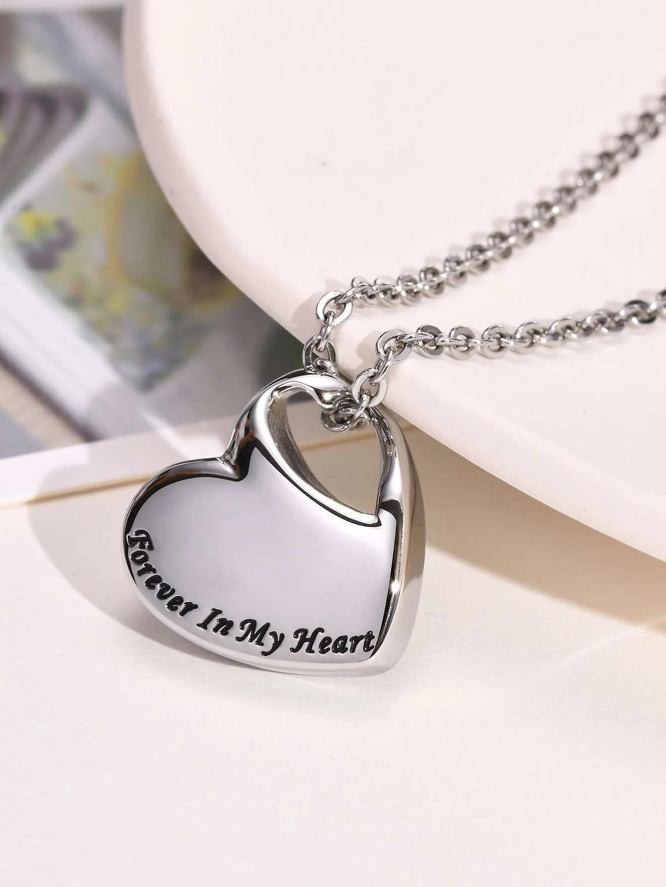 Heart Shaped Urn Memory Necklace