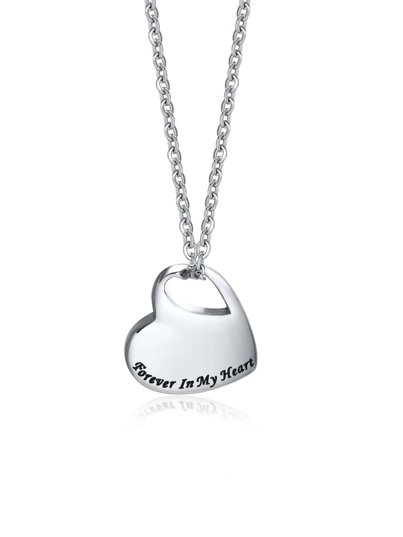 Heart Shaped Urn Memory Necklace