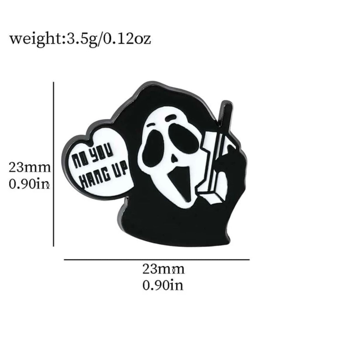Scream Ghostface Brooch Set