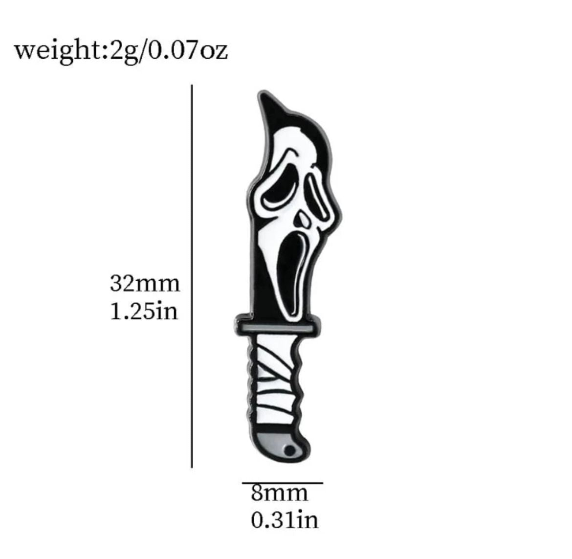 Scream Ghostface Brooch Set
