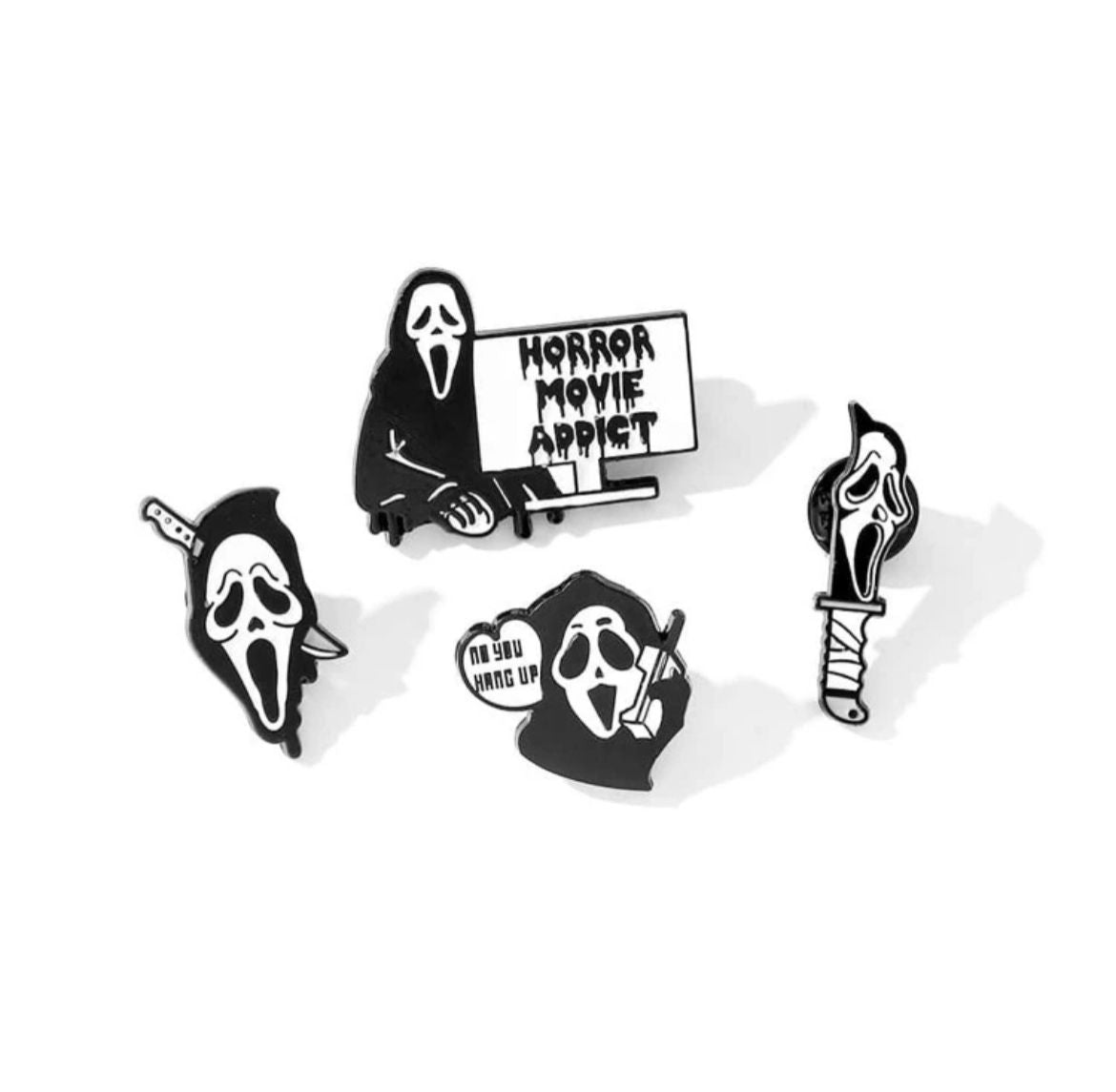 Scream Ghostface Brooch Set