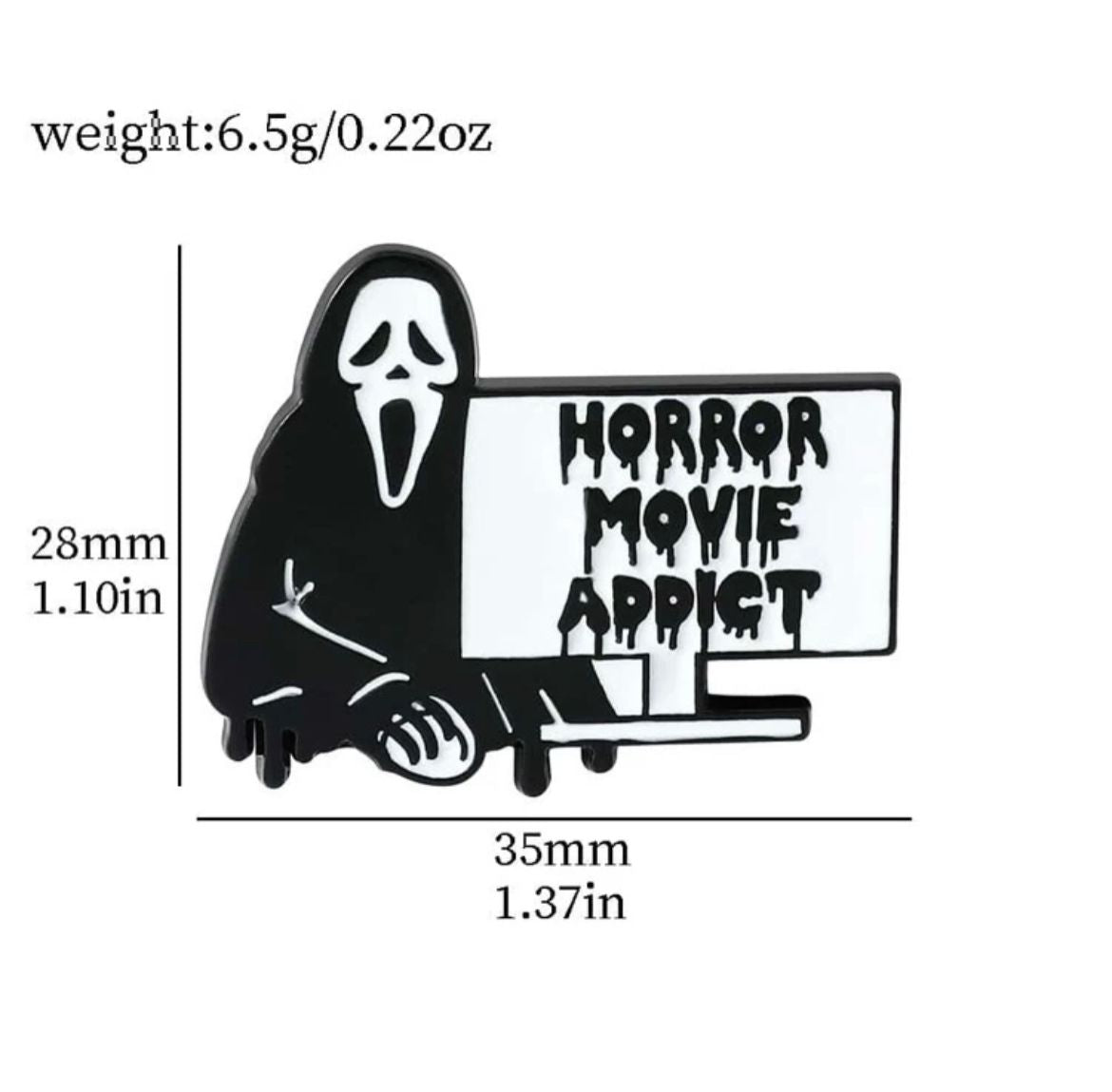 Scream Ghostface Brooch Set
