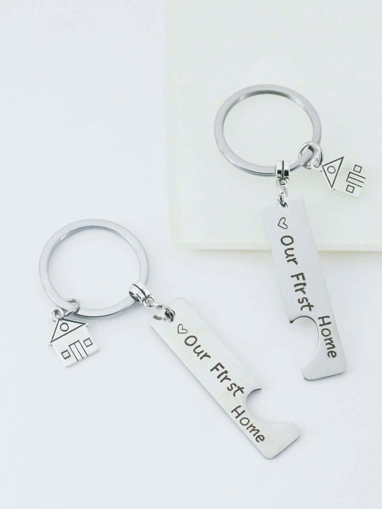 Our First Home Keychain Set