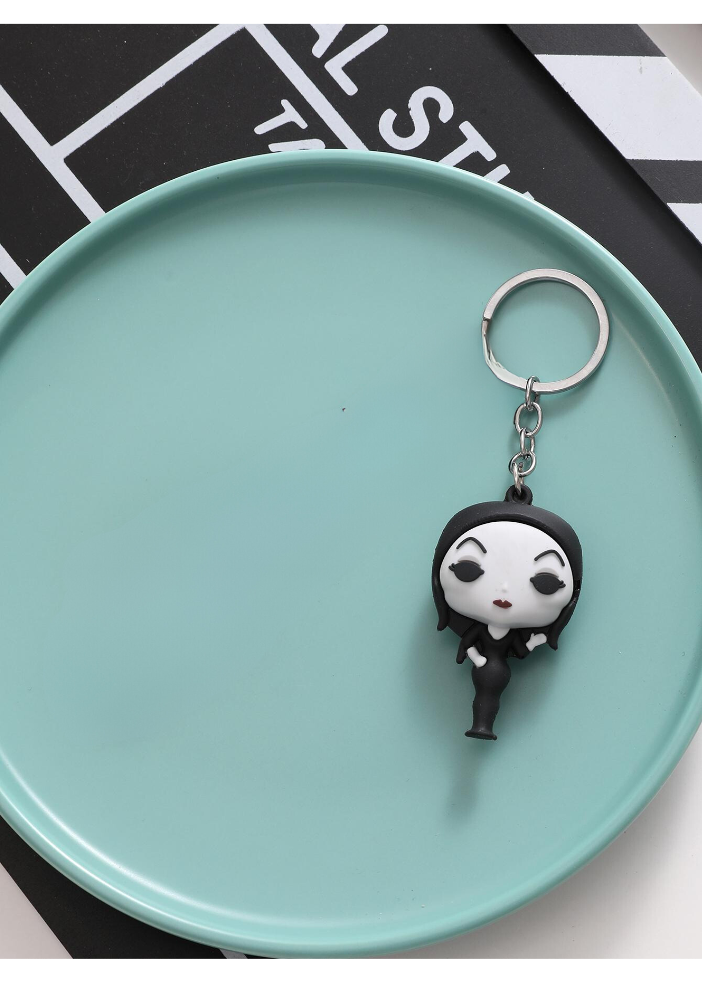 Morticia Addams Keychain