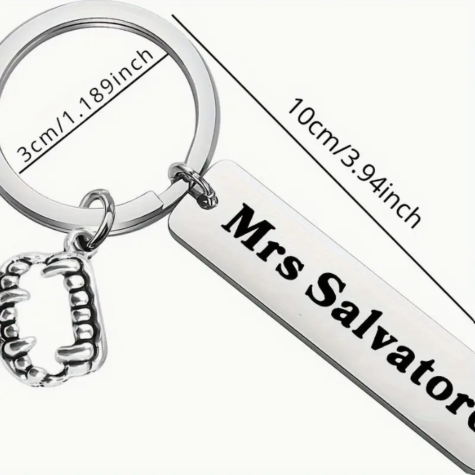 Vampire Diaries Mrs Salvatore Keychain