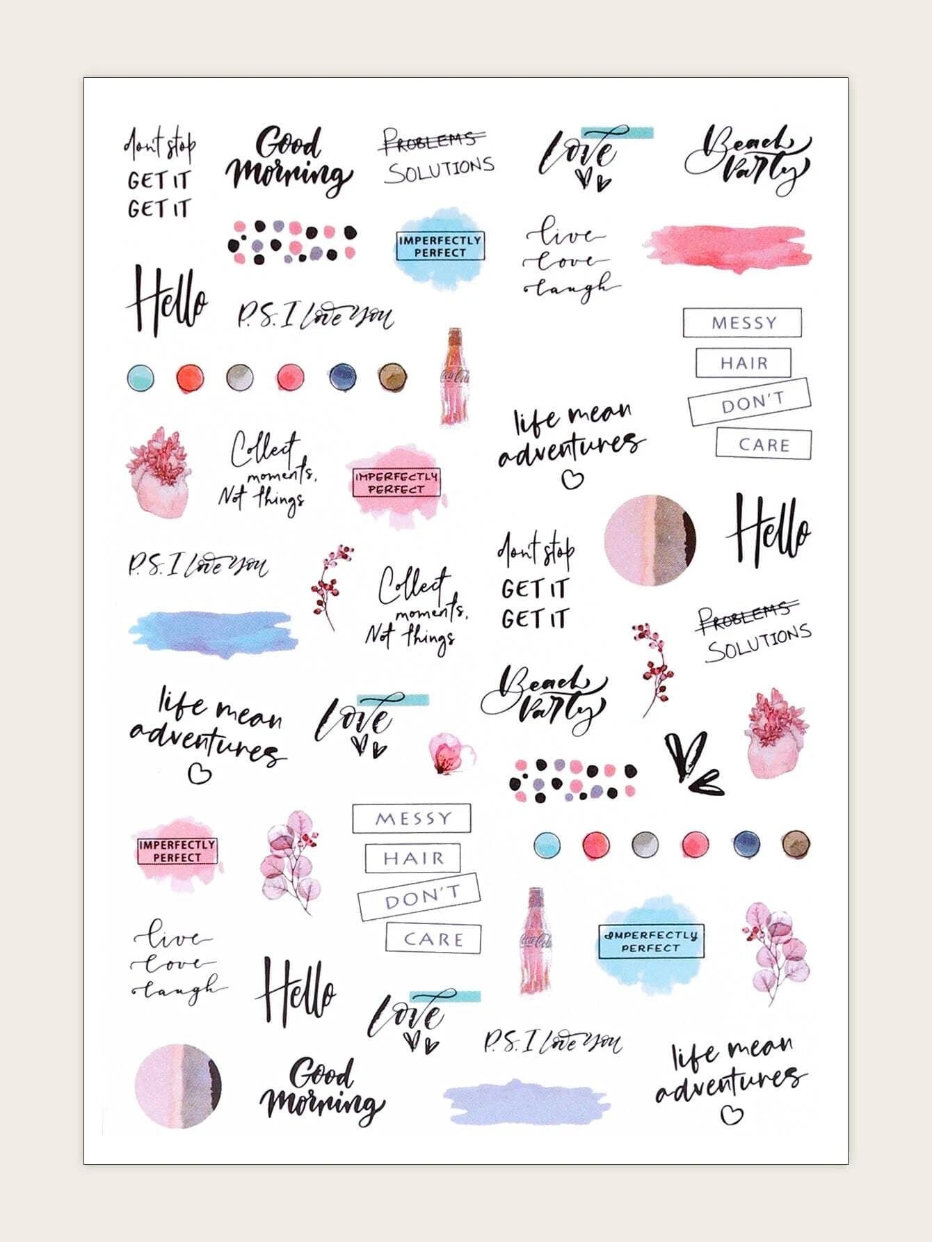 Motivational Nail Stickers