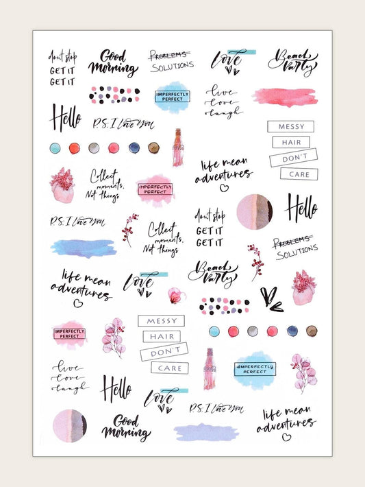 Motivational Nail Stickers