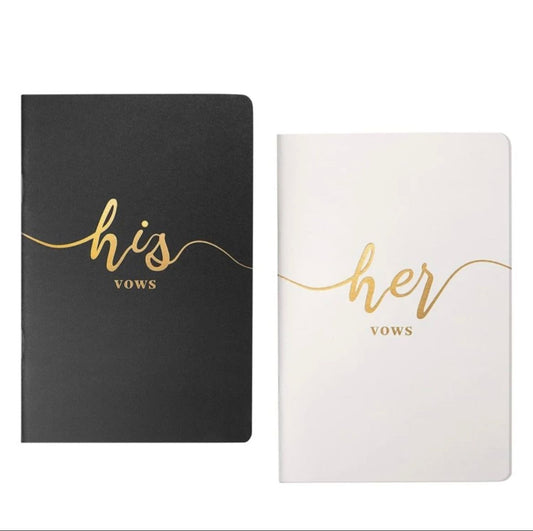 His and Hers Vows Notebooks Set