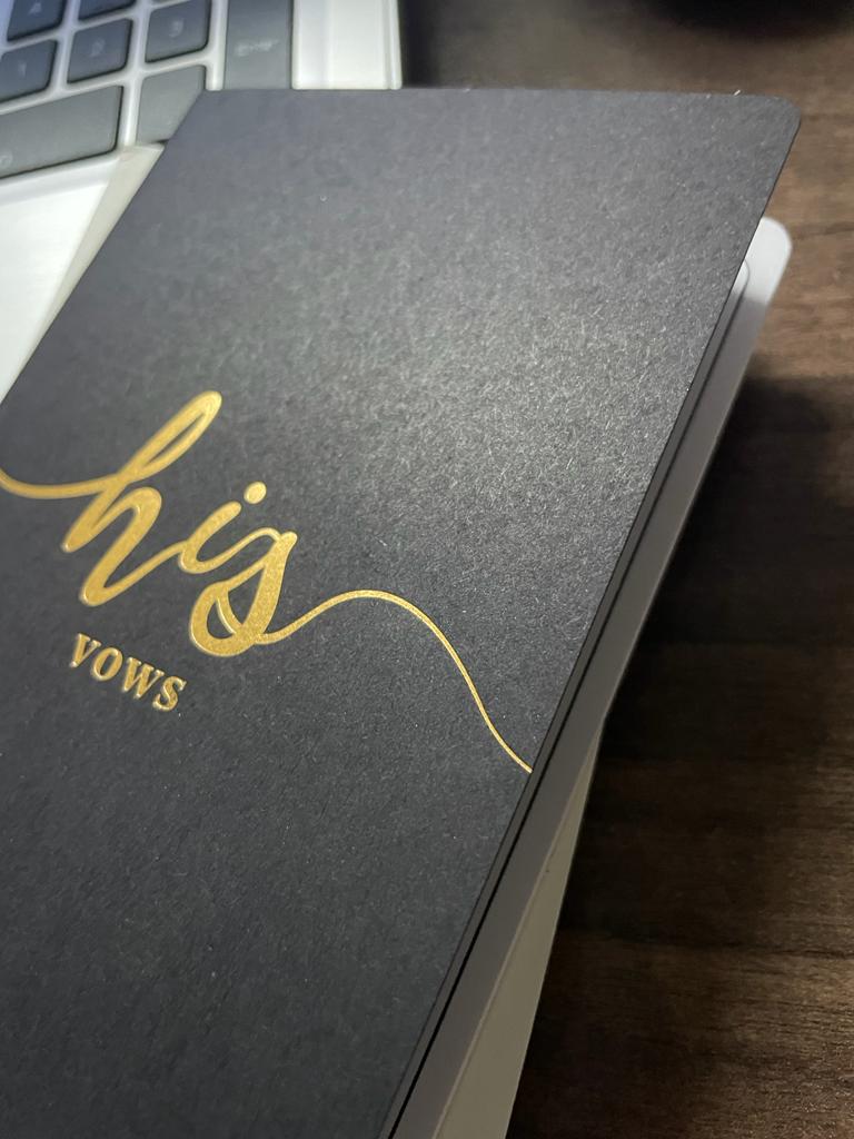 His and Hers Vows Notebooks Set