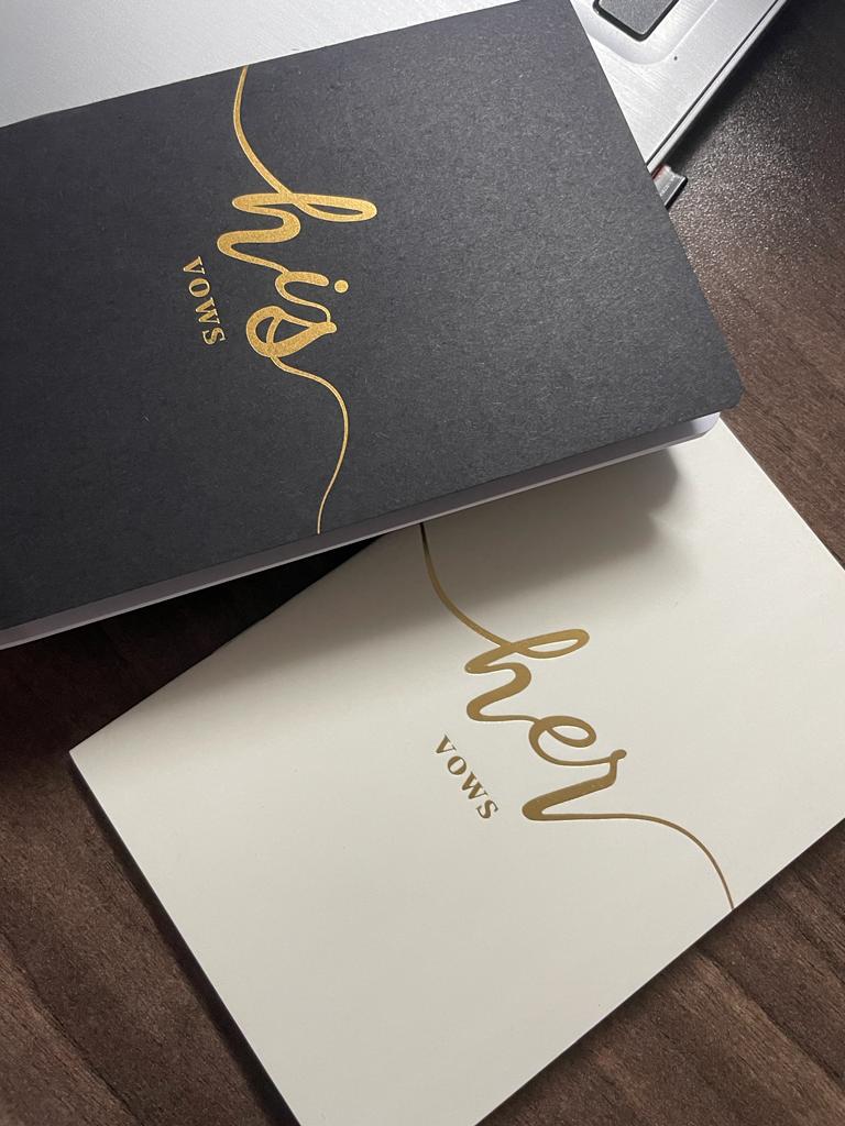 His and Hers Vows Notebooks Set