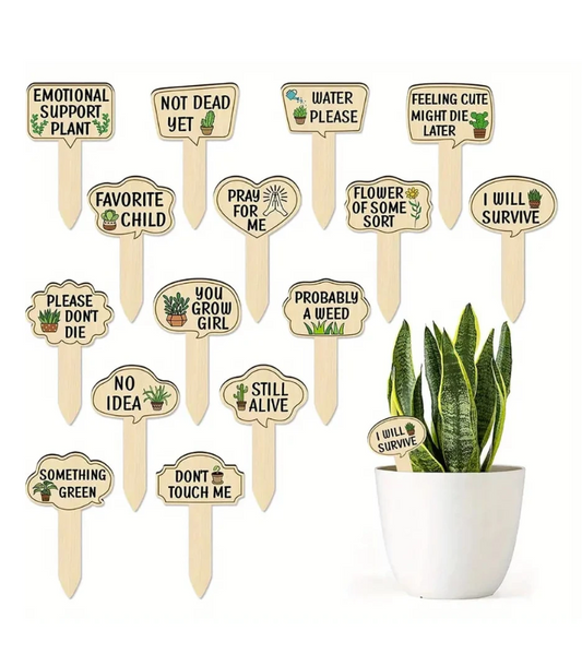 Funny Plant Marker Set
