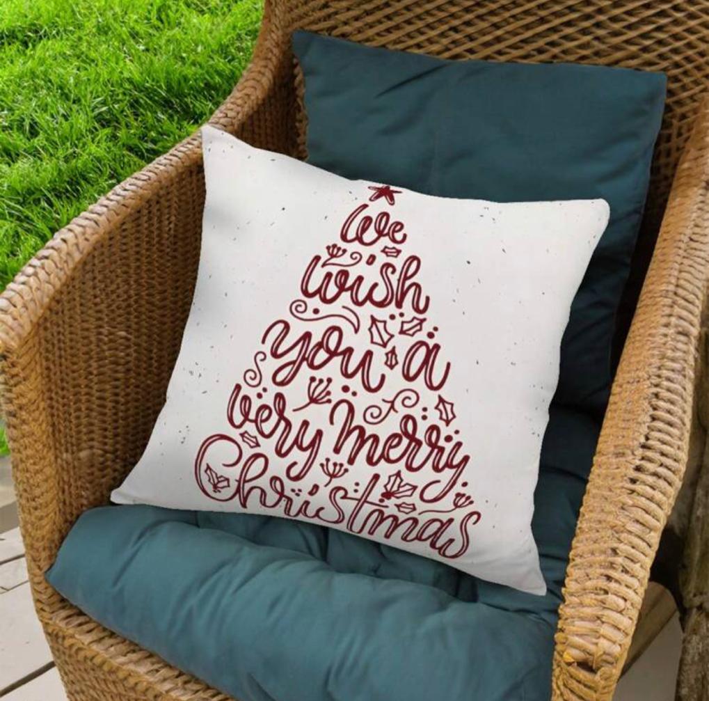 We Wish You A Merry Christmas Scatter Cushion