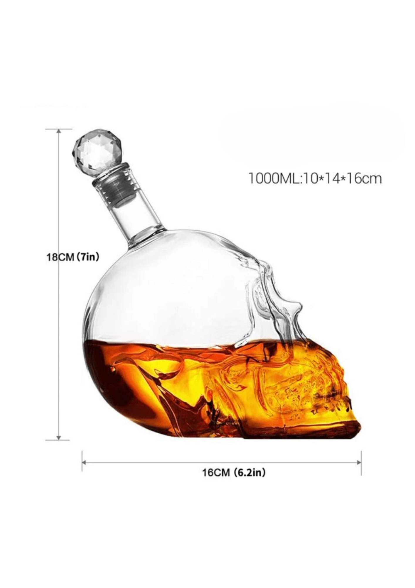 Skull Whiskey Decanter (1000ml)