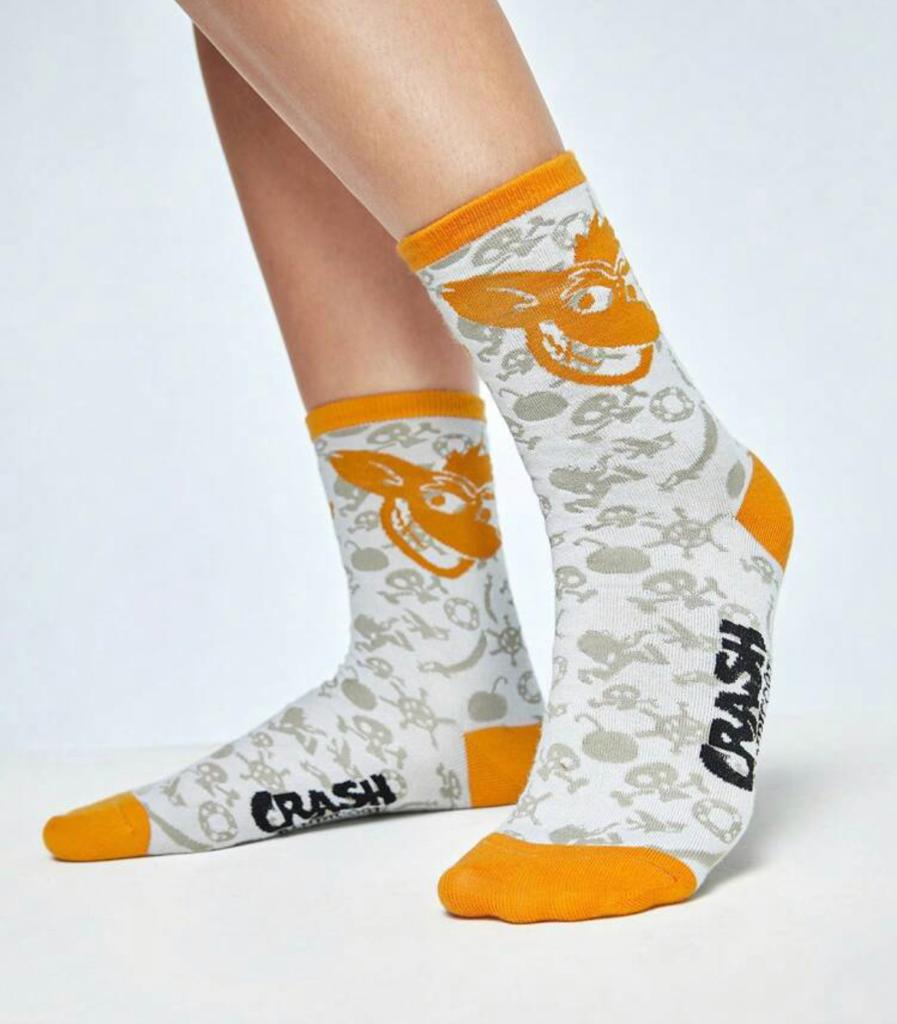 Crash Bandicoot Socks