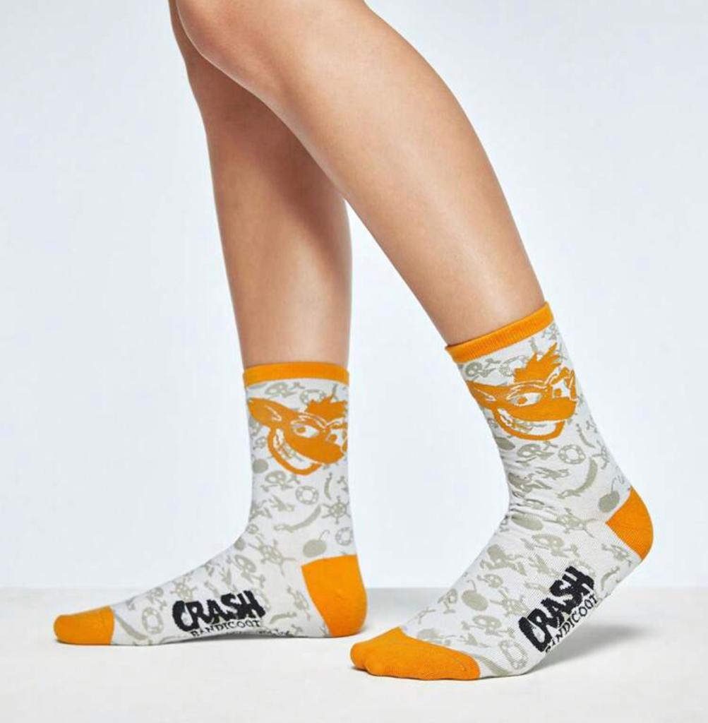 Crash Bandicoot Socks