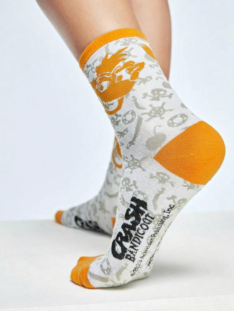 Crash Bandicoot Socks