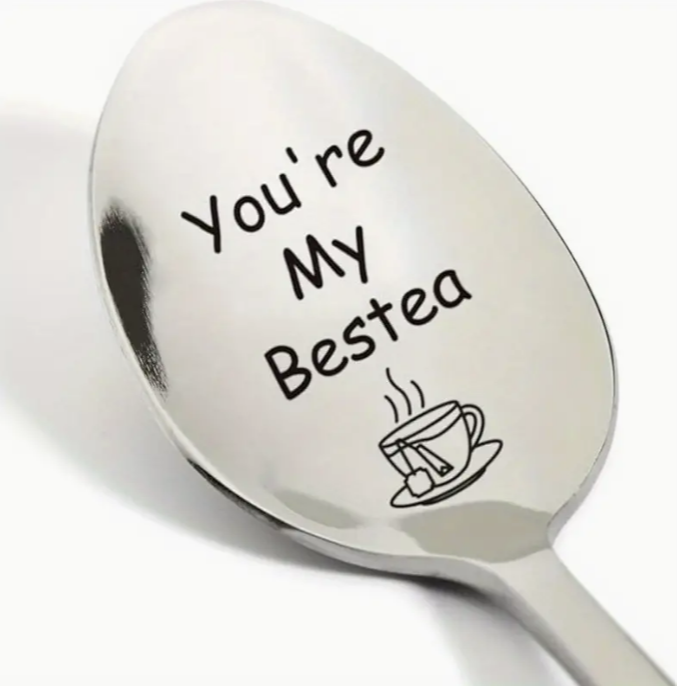 You're My Bestea Engraved Spoon