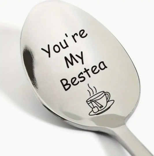 You're My Bestea Engraved Spoon