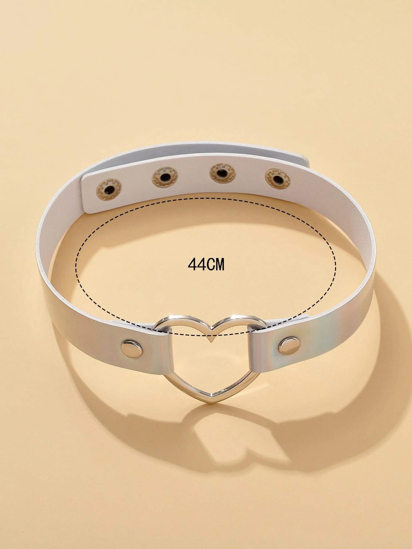 Holograpic Heart Choker