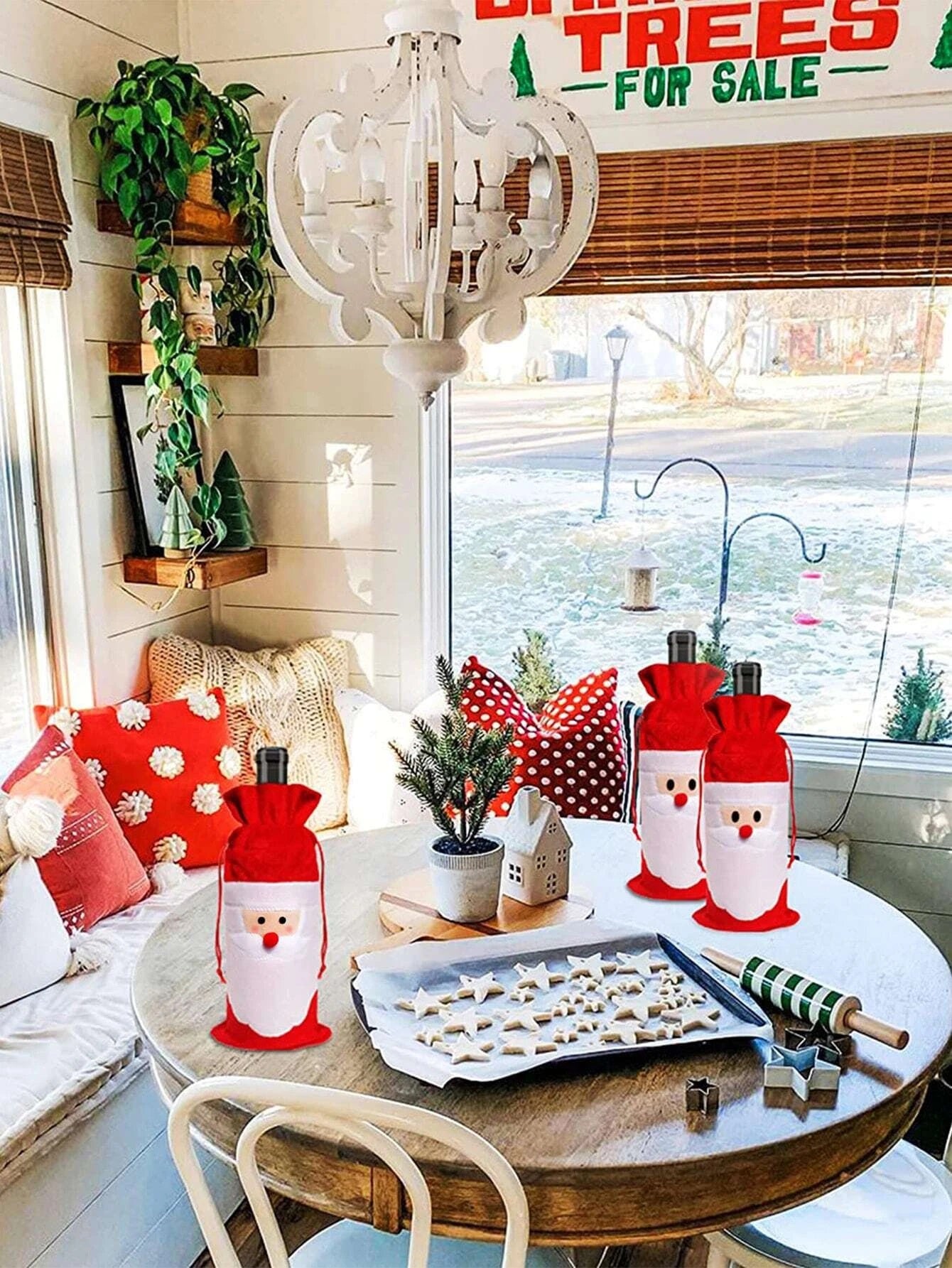 Christmas Santa Wine Bottle Cover