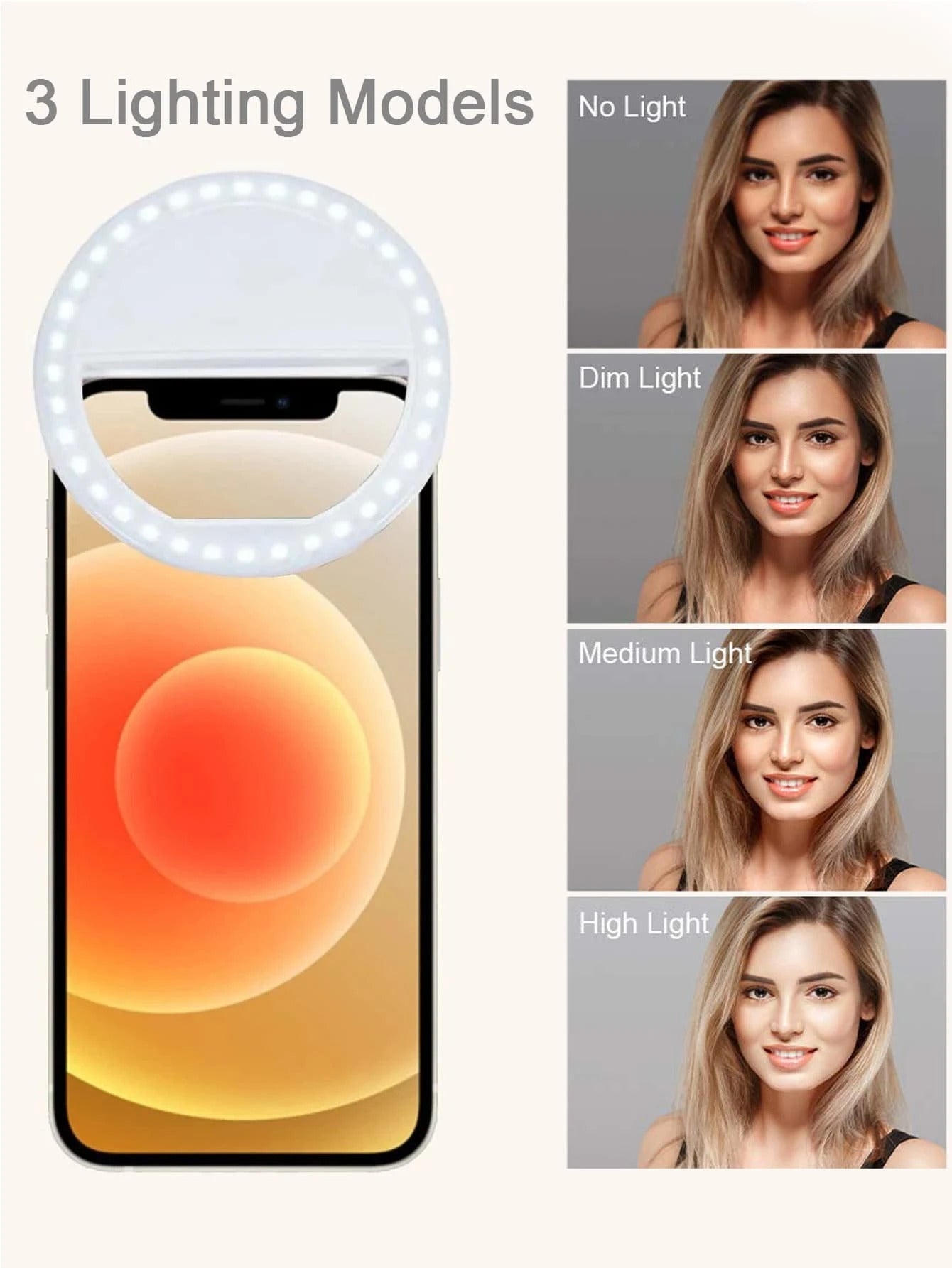Clip on Selfie Light