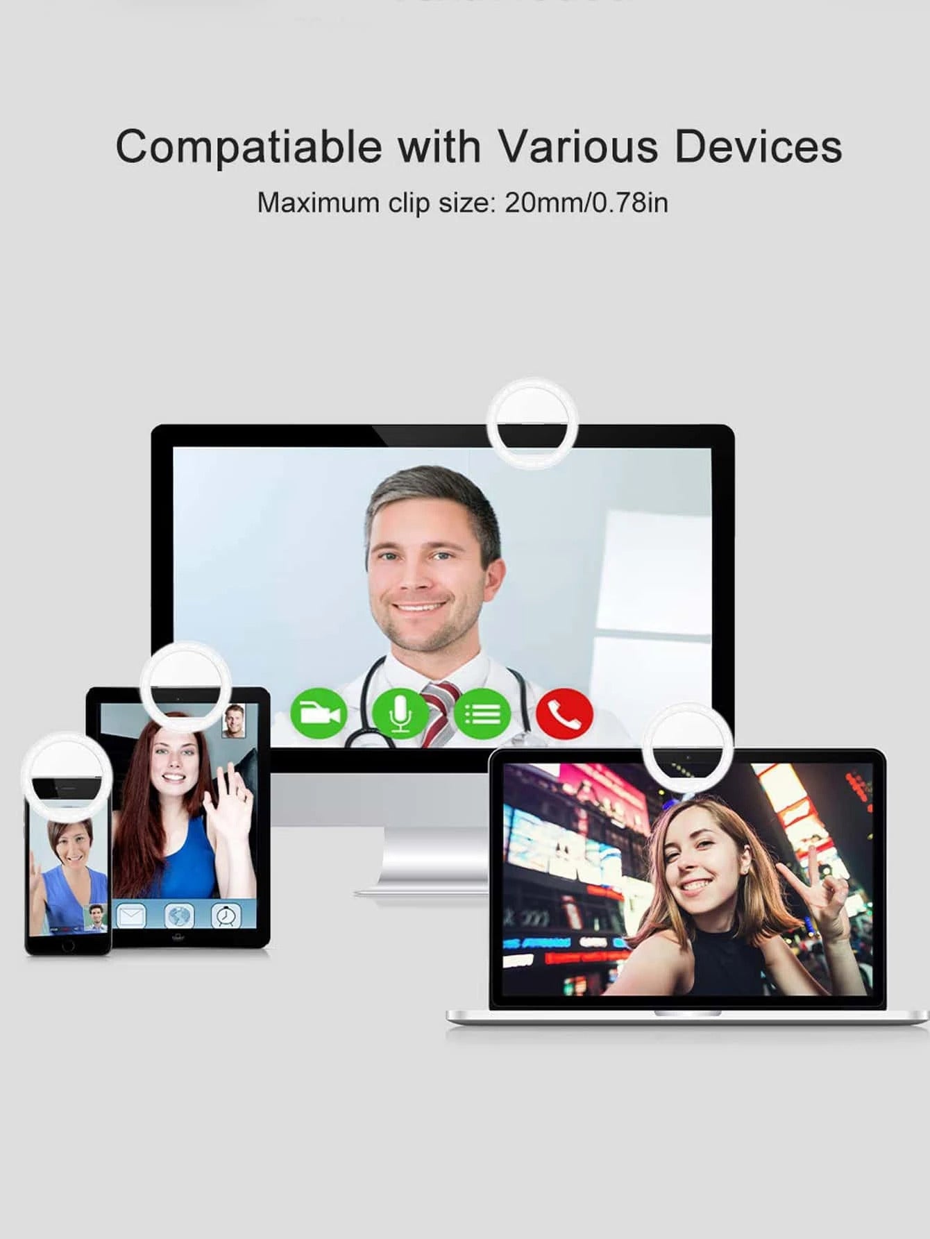 Clip on Selfie Light