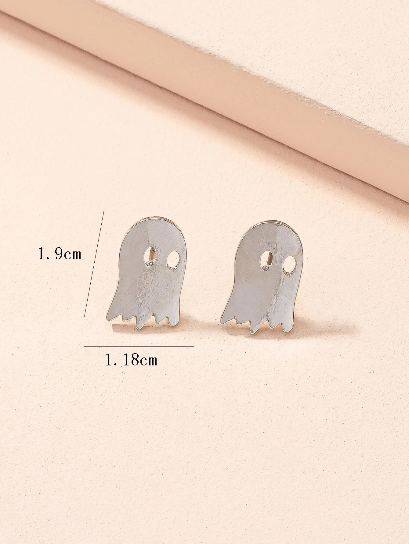 Silver Ghost Earring