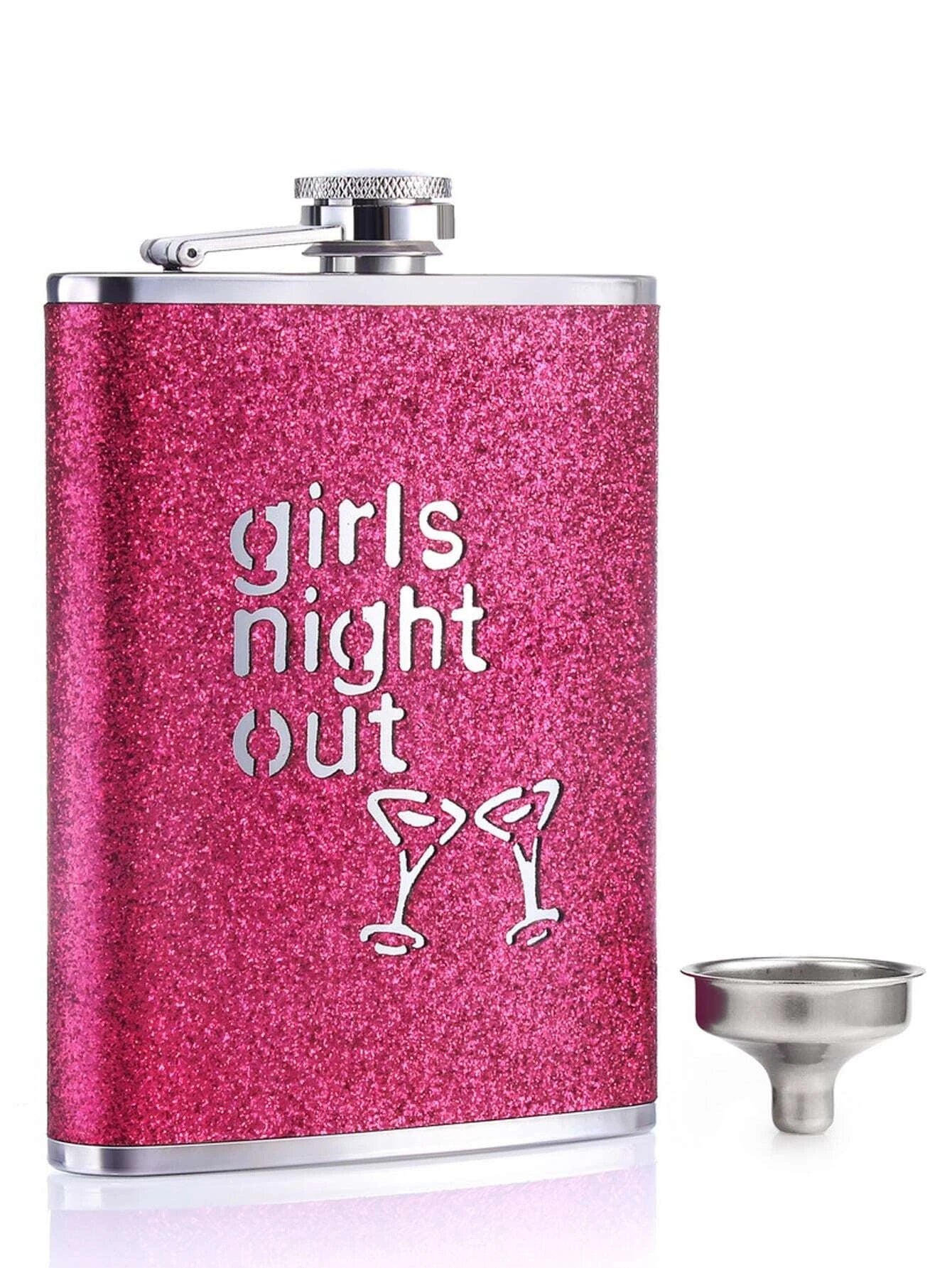 Girls Night Out Glitter Hip Flask