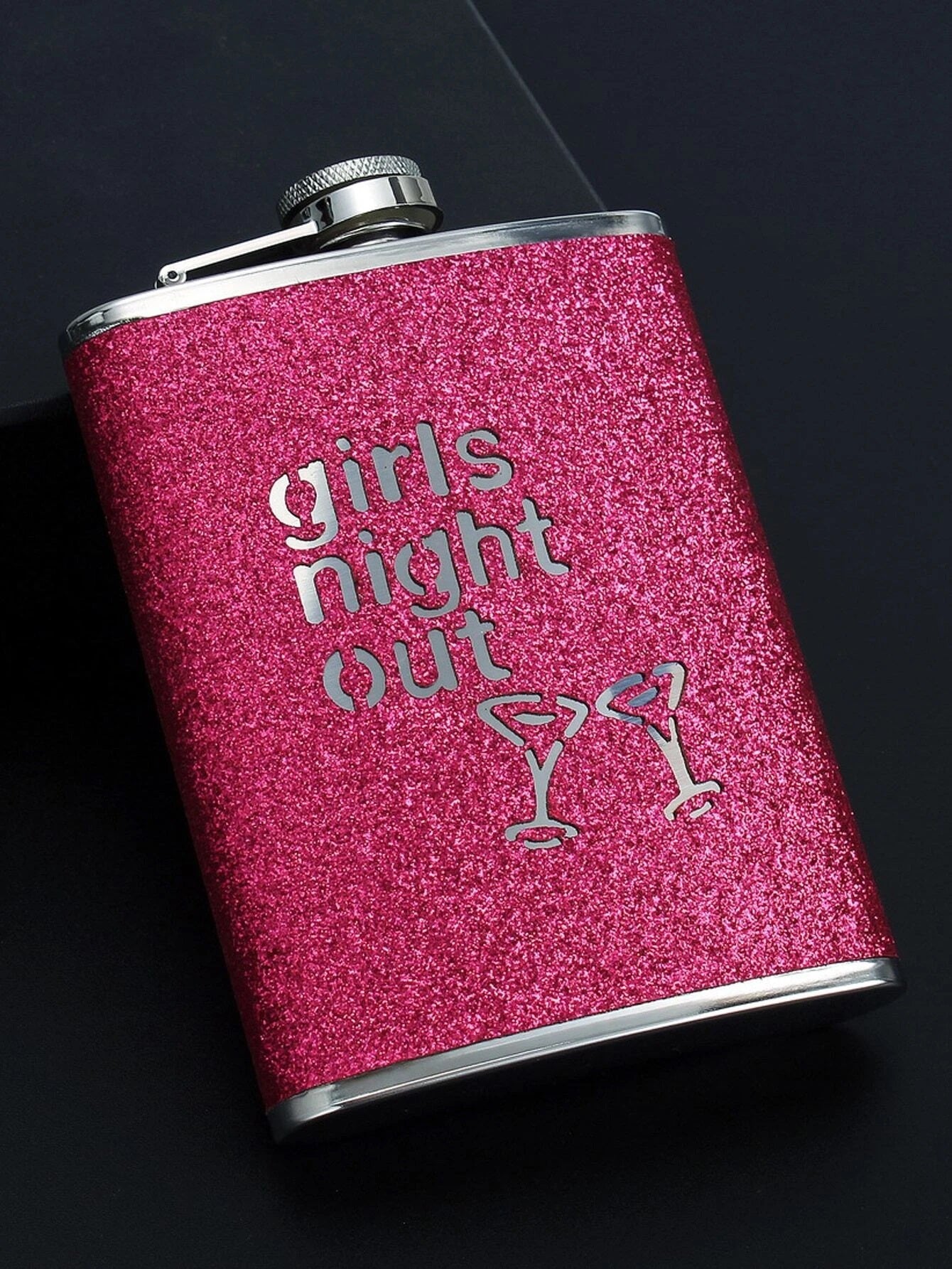 Girls Night Out Glitter Hip Flask