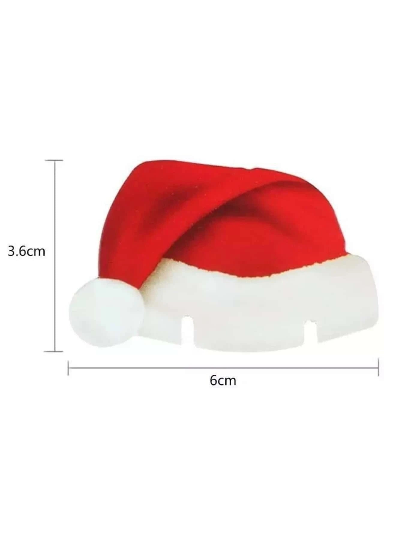Santa Hat Glass Markers