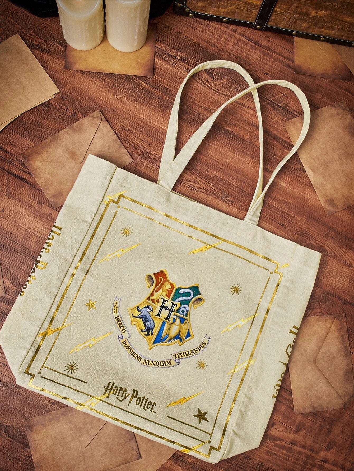 Harry Potter Hogwarts Crest Tote Bag