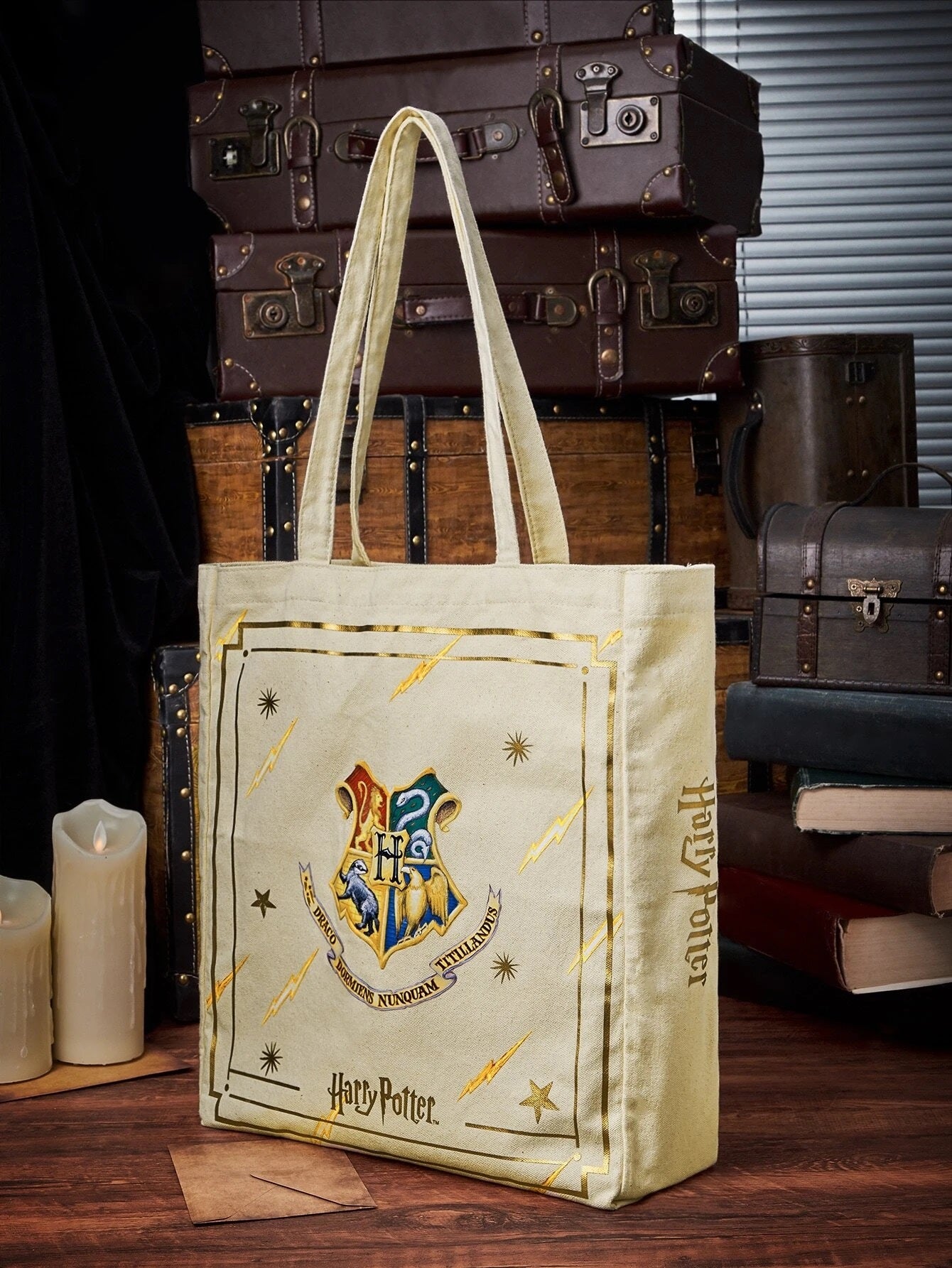 Harry Potter Hogwarts Crest Tote Bag